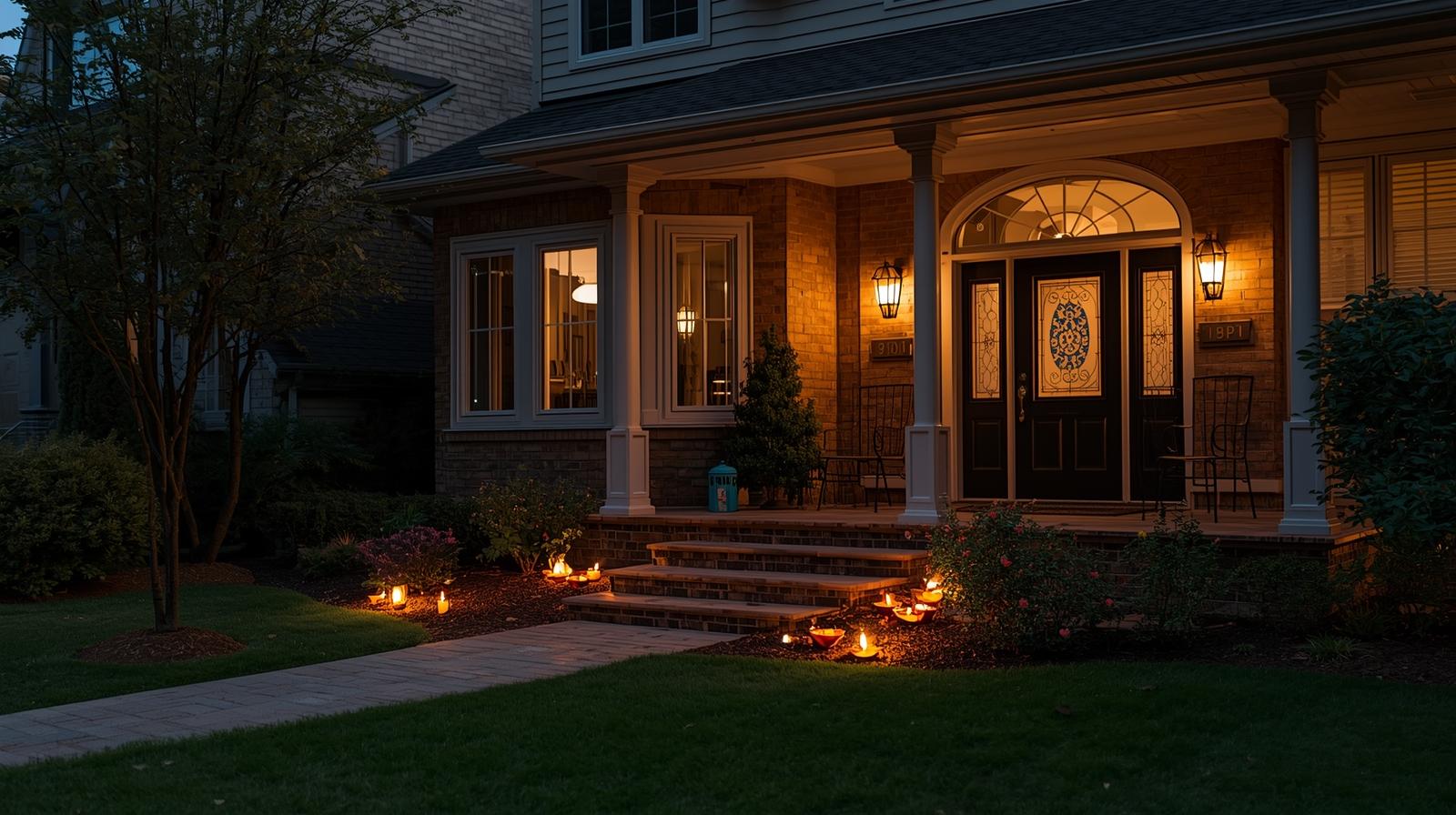 Lighting the Way Home_ A Real Estate Perspective from Quantum Team Realty diwali diyas at Canadian homes
