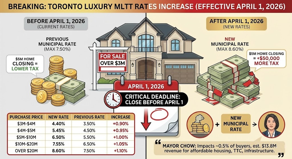 New Toronto Luxury MLTT Rates (Effective April 1, 2026)