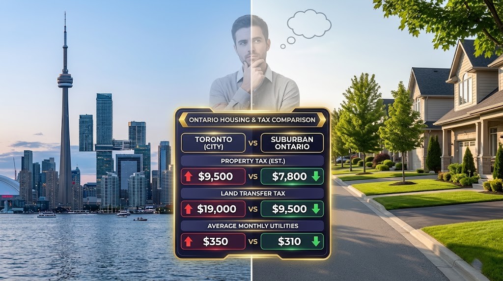 Toronto vs Rest of Ontario at Key Price Points